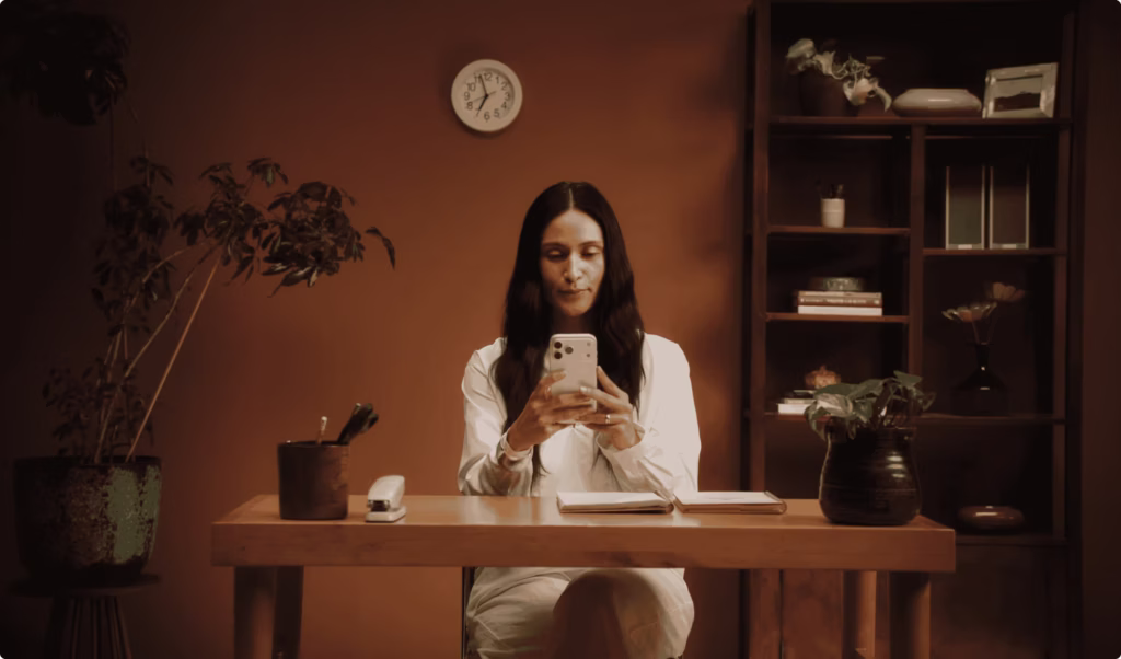 woman on phone full body blood test comprehensive blood panel