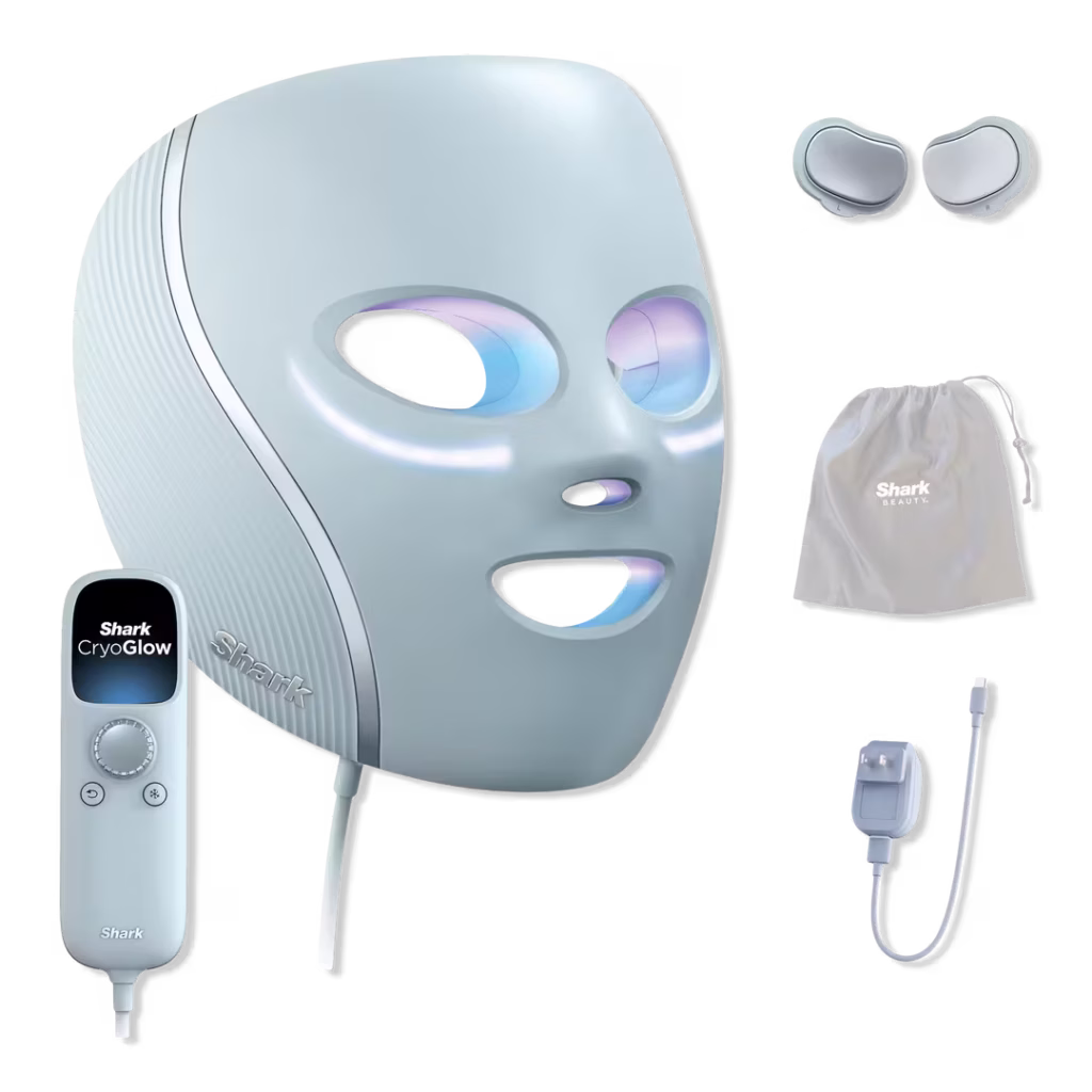 CryoGlow Under-Eye Cooling + LED Anti-Aging & Skin Clearing Mask luxury wellness items for home