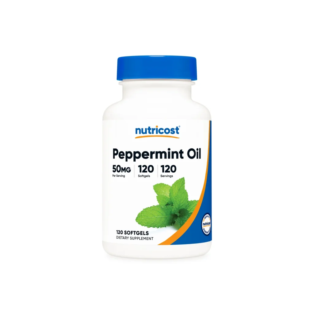 Nutricost Peppermint Oil Softgels best gut health supplements for bloating
