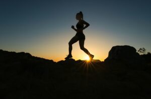 running lady - running shoes for foot pain