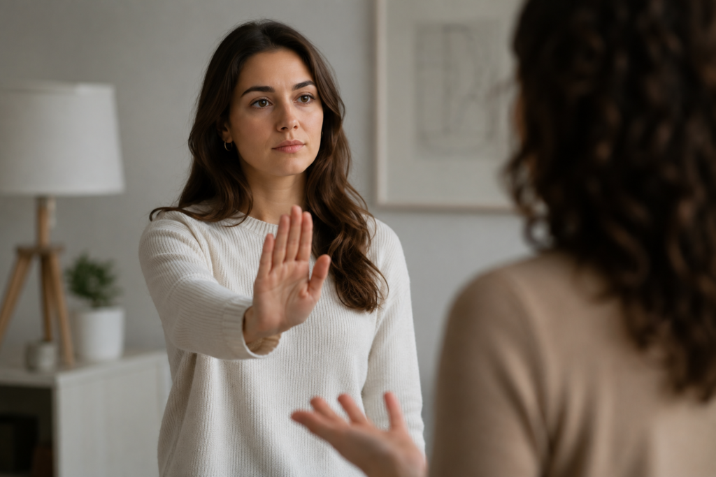 how to set boundaries with family saying no saying stop