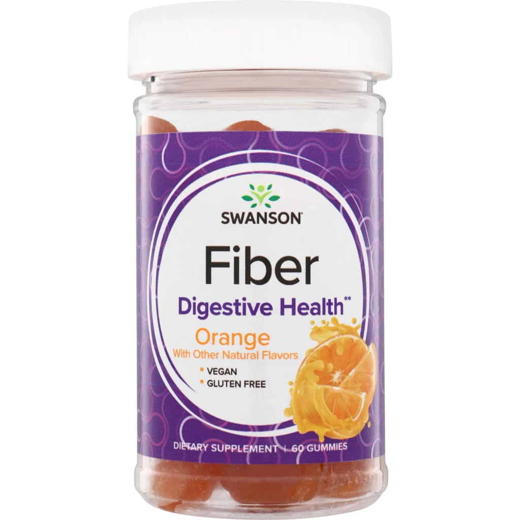 Fiber Gummies - Orange best fiber supplements for digestive health