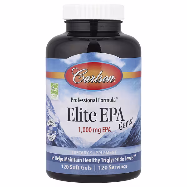Carlson Elite EPA Gems® best omega-3 supplements for brain and heart health