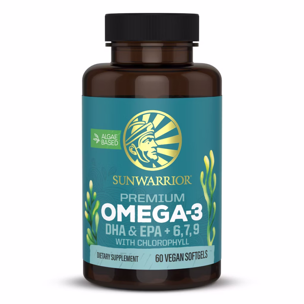 Sunwarrior Premium Vegan Omega-3 Capsules best omega-3 supplements for brain and heart health