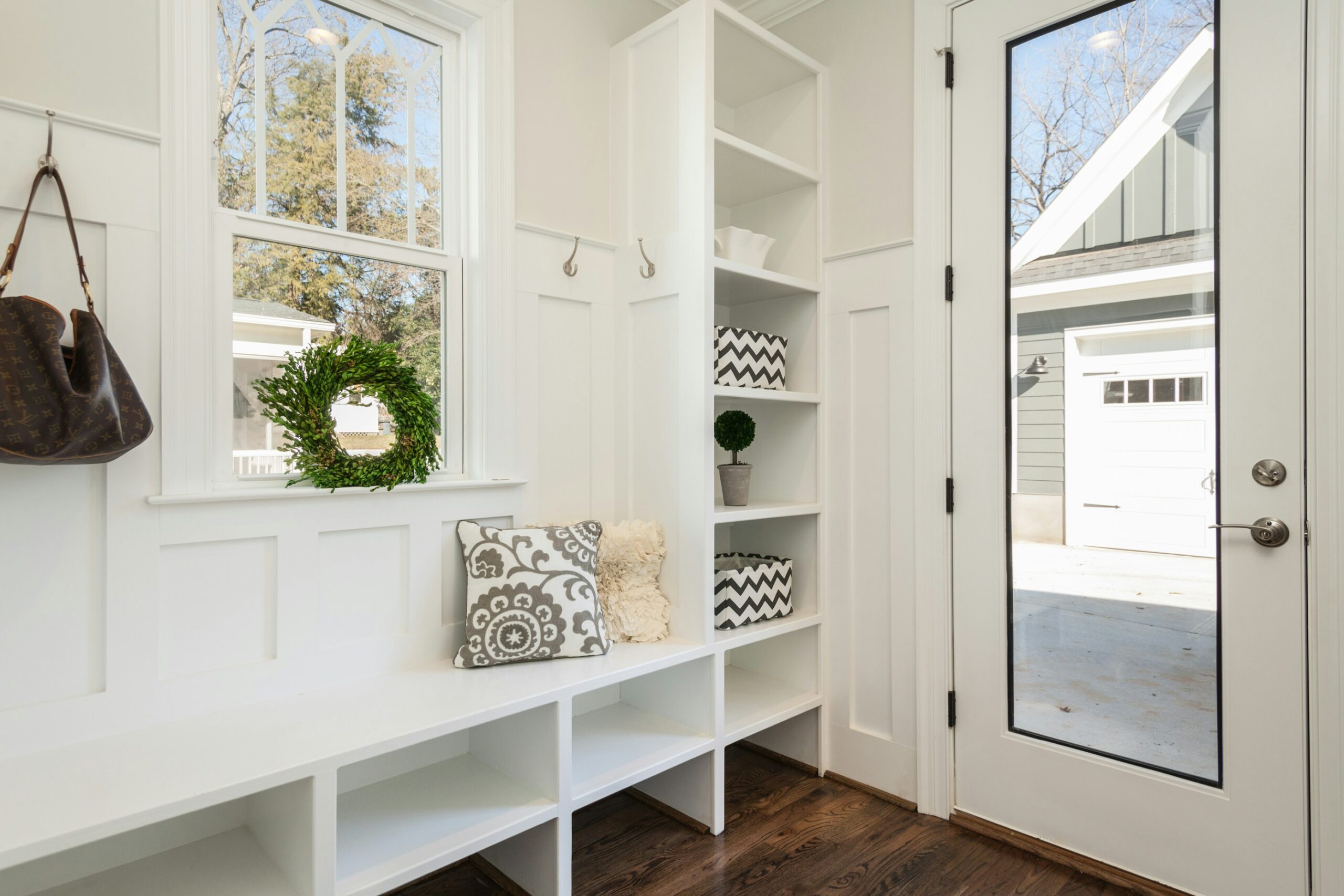 entryway mudroom home Ready for Spring Allergies