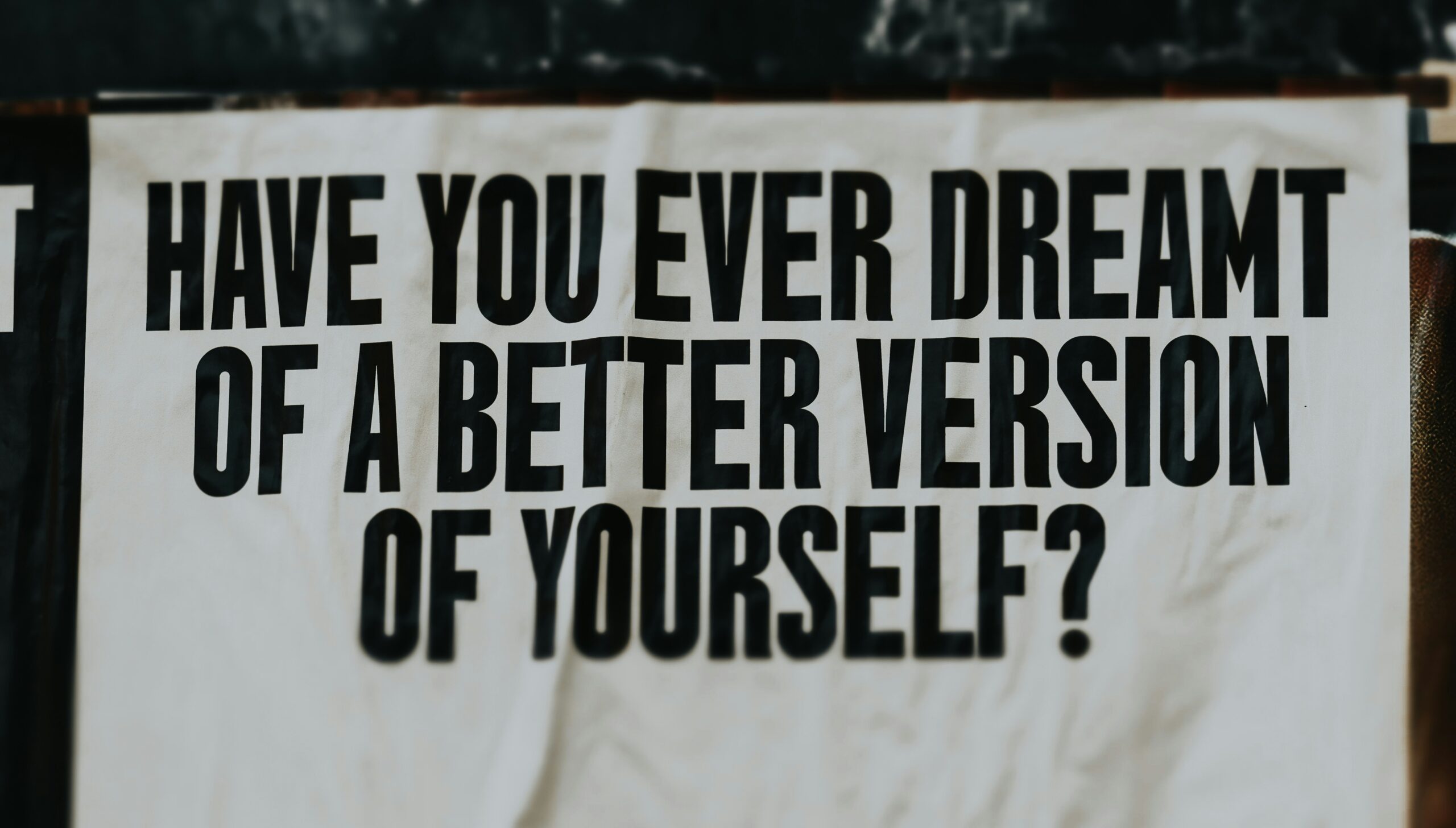 self improvement habits sign