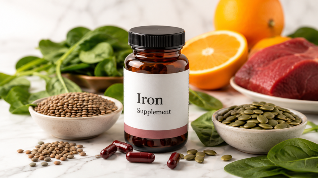 signs of low iron in women