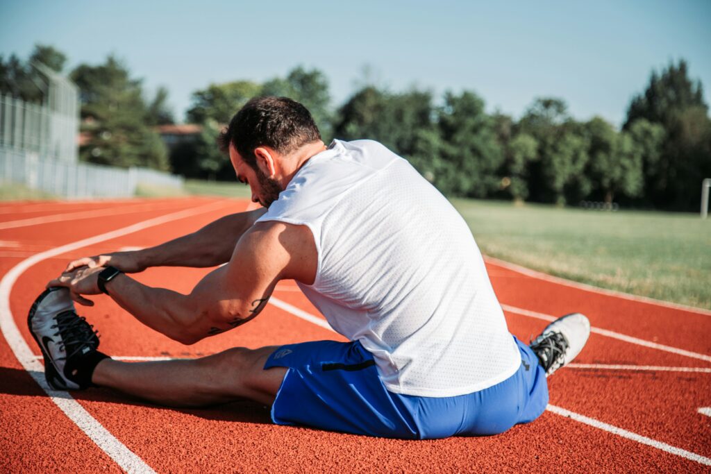 don't stretch after running man stretching to run at a track