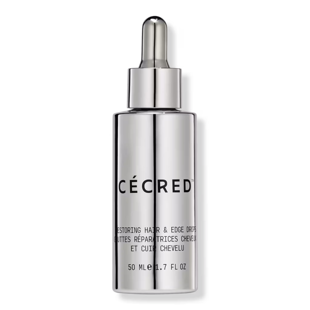 Silver dropper bottle for hair treatment