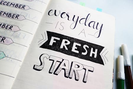 change of habit everday is a fresh start