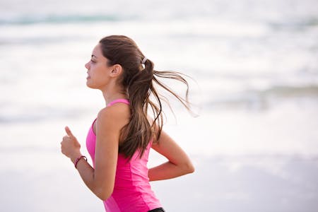 woman getting exercise - daily self-care practices