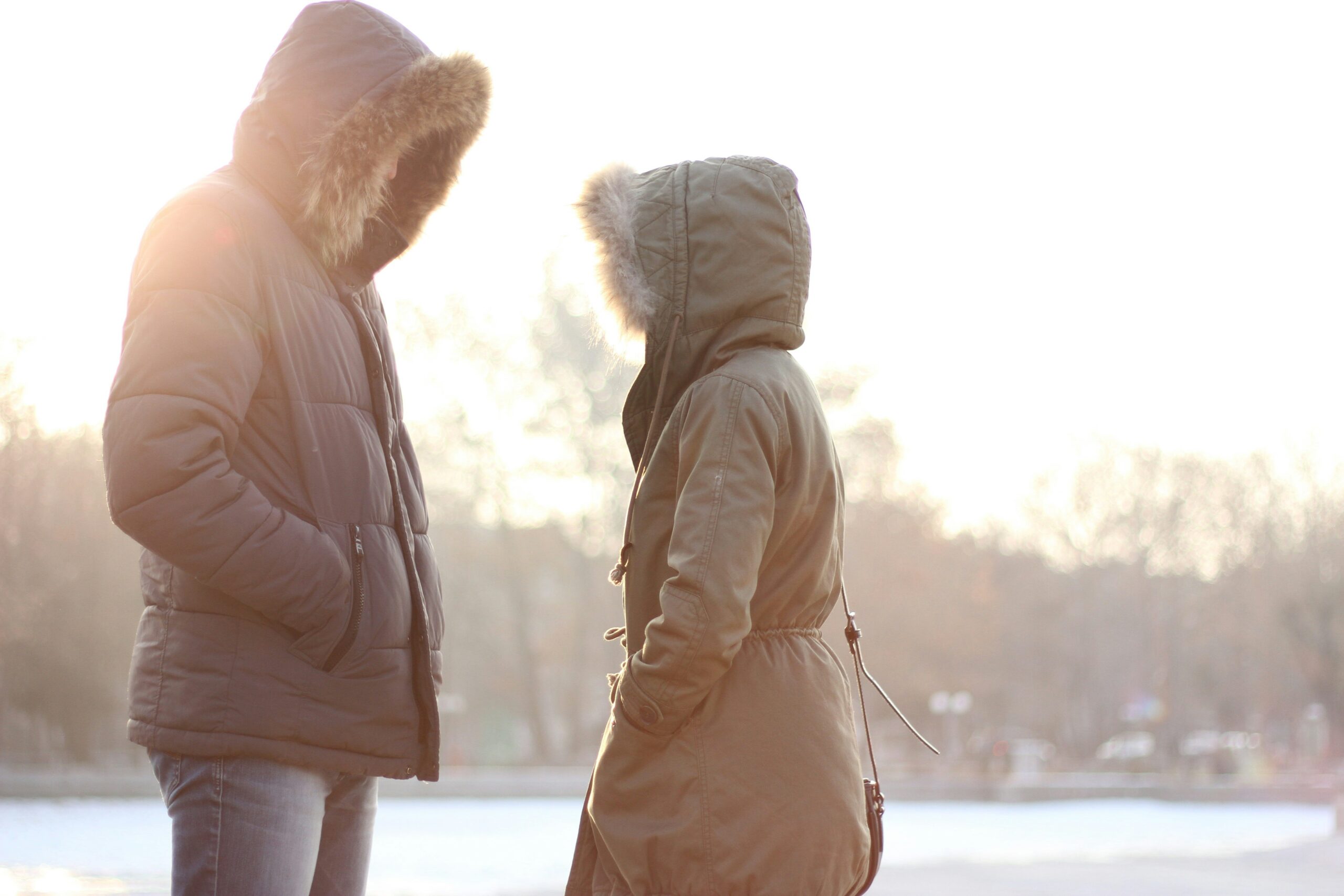 sleep chronotypes - people in winter standing in the sun getting vitamin d