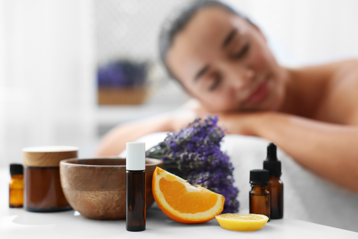 aromatherapy massage at spa