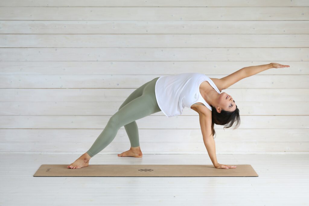 sunday scaries woman doing yoga body mind connection