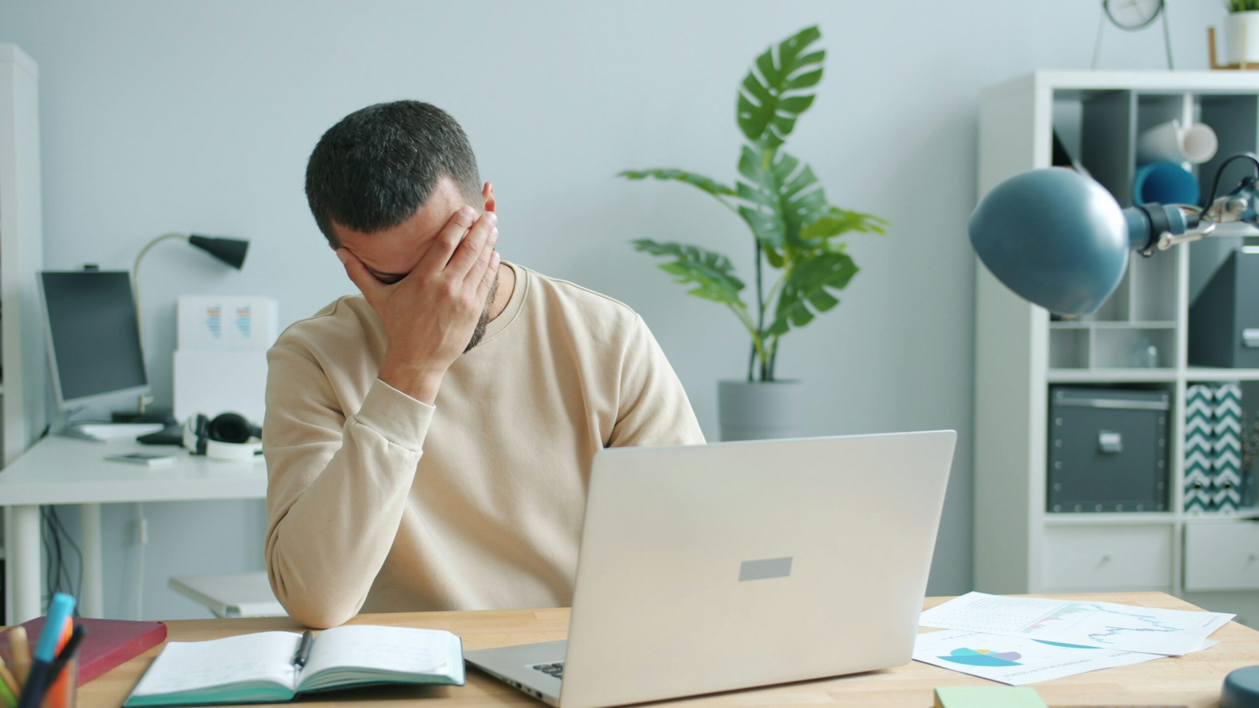 stress out man at work job search stress coping