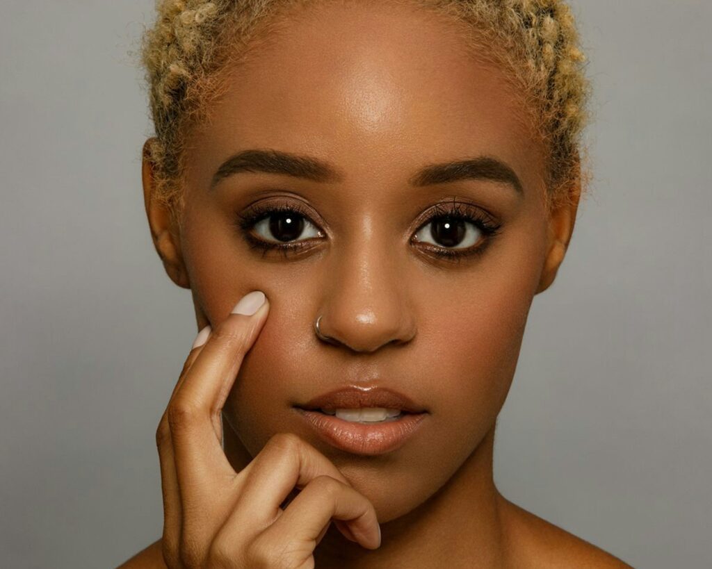 woman with beautiful skin