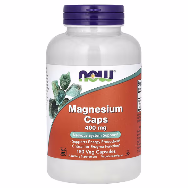 NOW Foods Magnesium Caps best magnesium supplements for sleep and stress